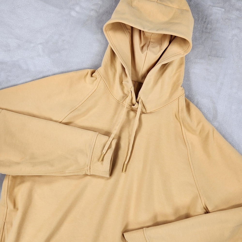 Lululemon Hoodie Mens XL Beige City Sweat Pullover Raglan Sleeve Pockets Casual